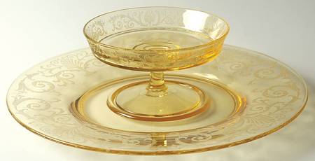 Versailles Topaz (No Trim) Cheese & Cracker Set