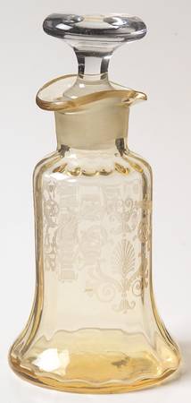 Versailles Topaz (No Trim) Salad Dressing Bottle & Lid