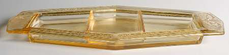 Versailles Topaz (No Trim) Rectangular Service Tray with Lemon Insert