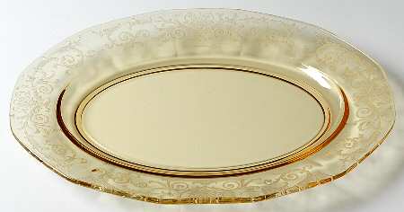 Versailles Topaz (No Trim) 12" Oval Platter