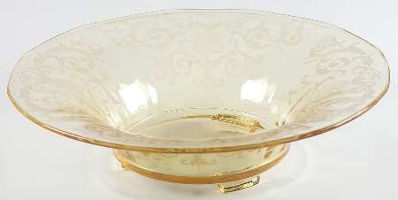 Versailles Topaz (No Trim) 12" 3-Toed Footed Bowl