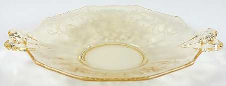 Versailles Topaz (No Trim) Lemon Plate with Bow Handle
