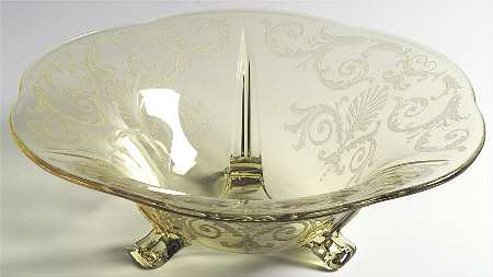 Versailles Topaz (No Trim) 11" 3 Toed Centerpiece