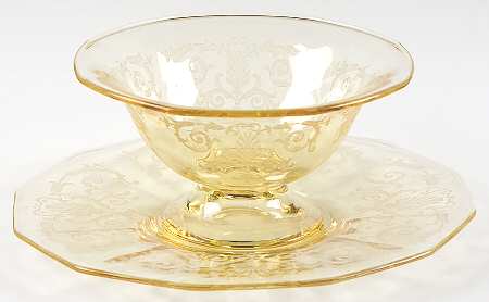 Versailles Topaz (No Trim) Mayonnaise Bowl and Underplate