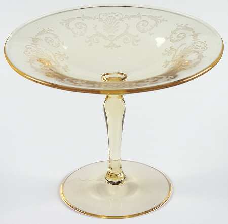 Versailles Topaz (No Trim) Round Compote (Height X Width)