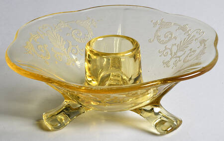 Versailles Topaz (Gold Trim, Stem 5099) 2" Single Light Candlestick