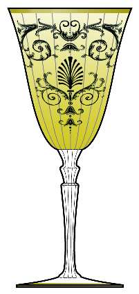 Versailles Topaz (Gold Trim, Stem 5099)