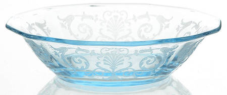 Versailles Blue (No Trim) Small Fruit Dessert Bowl
