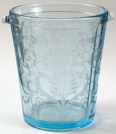 Versailles Blue (No Trim) Ice Bucket, No Detachable Handle
