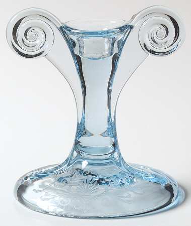 Versailles Blue (No Trim) Tall Single Light Candlestick