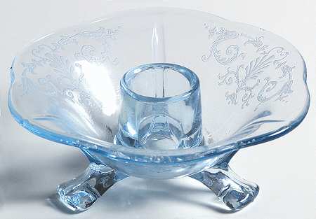 Versailles Blue (No Trim) 2" Single Light Candlestick
