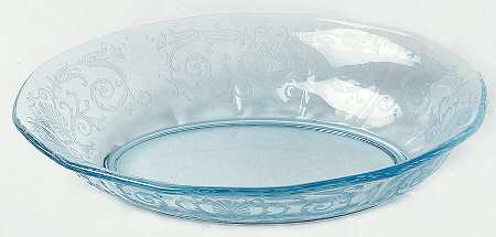 Versailles Blue (No Trim) 9" Oval Baker