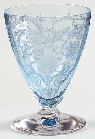 Versailles Blue (No Trim) Whiskey Glass
