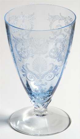 Versailles Blue (No Trim) 9 Oz Footed Tumbler