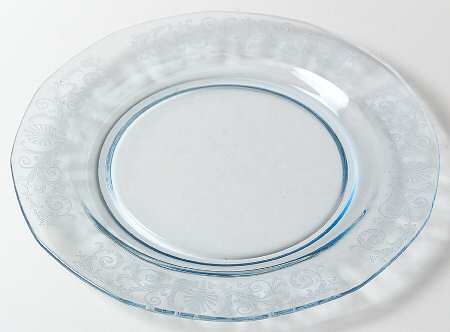 Versailles Blue (No Trim) Luncheon Plate
