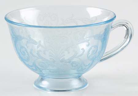 Versailles Blue (No Trim) Footed Cup