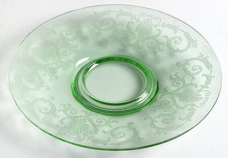 Versailles Green (No Trim) Underplate for Ice Dish