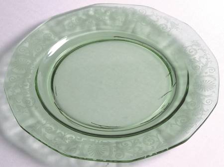 Versailles Green (No Trim) Large Dinner Plate