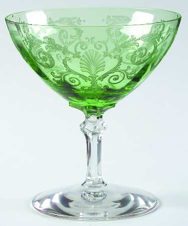 Versailles Green (No Trim) Low Sherbet