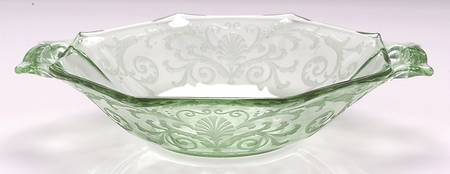 Versailles Green (No Trim) Sweet Meat with Square Handles