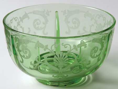 Versailles Green (No Trim) Ice Dish No Insert