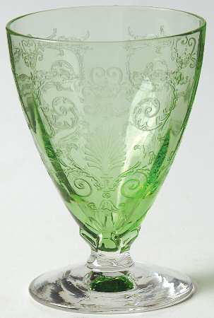 Versailles Green (No Trim) Whiskey Glass