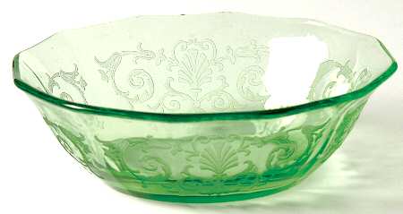 Versailles Green (No Trim) Small Fruit Dessert Bowl
