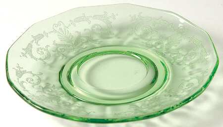 Versailles Green (No Trim) Saucer for Demitasse Cuo & Saucer Set