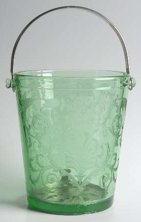 Versailles Green (No Trim) Ice Bucket with Detachable Handle