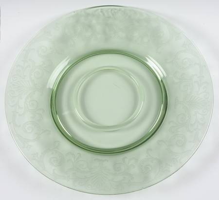 Versailles Green (No Trim) Cheese & Cracker Plate No Stand