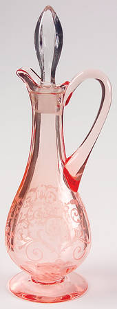 Versailles Pink Oil Cruet & Stopper