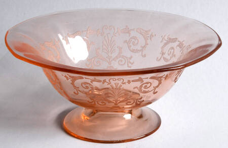 Versailles Pink Mayonnaise Bowl, Bowl Only