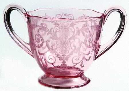 Versailles Pink Footed Open Sugar