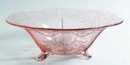 Versailles Pink 11" 3 Toed Centerpiece