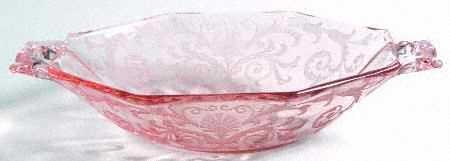 Versailles Pink Sweet Meat with Square Handles