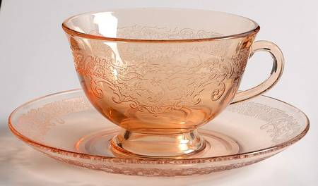 Vesper Amber Cup and Saucer Set