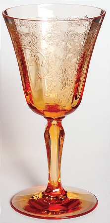 Vesper Amber Wine Glass