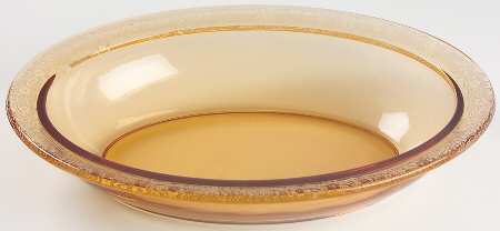 Vesper Amber 9" Oval Vegetable Bowl
