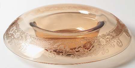 Vesper Amber Rolled Edge Bowl