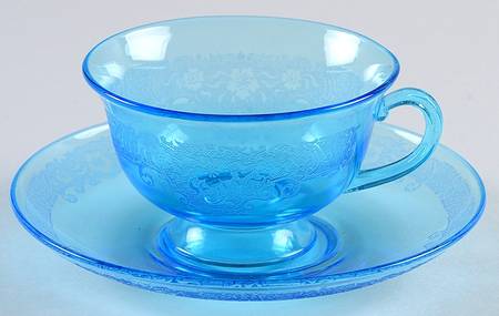 Vesper Blue Cup and Saucer Set