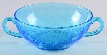 Vesper Blue Cream Soup Bowl Only