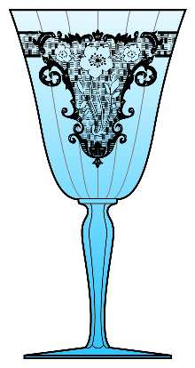 Vesper Blue by Fostoria