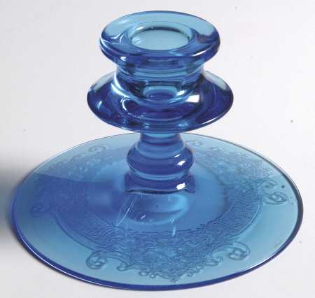 Vesper Blue Single Light Candlestick