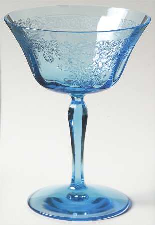 Vesper Blue Champagne/Tall Sherbet