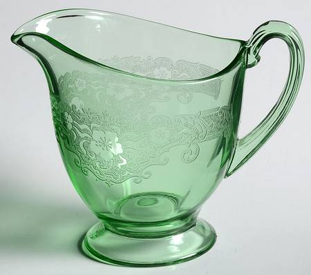 Vesper Green Footed Creamer