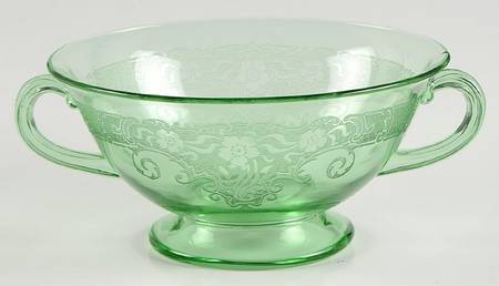 Vesper Green Cream Soup Bowl Only