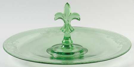 Vesper Green Center Handle Tray