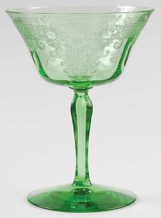 Vesper Green Champagne/Tall Sherbet