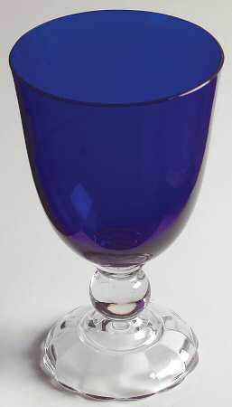 Victorian Blue (Cobalt Regal Blue) Low Water Goblet