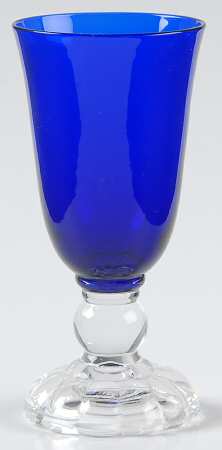 Victorian Blue (Cobalt Regal Blue) Cordial Glass